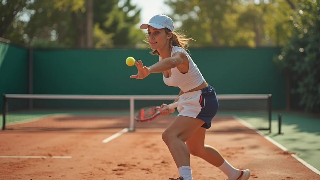 Professional badminton player demonstrating proper grip and stance during training session